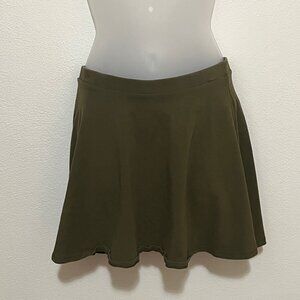 Olive Green Skater Skirt Forever 21 (Medium)